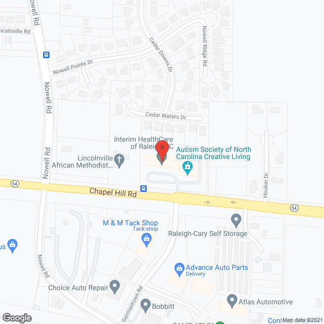 Interim Healthcare - Raleigh in google map