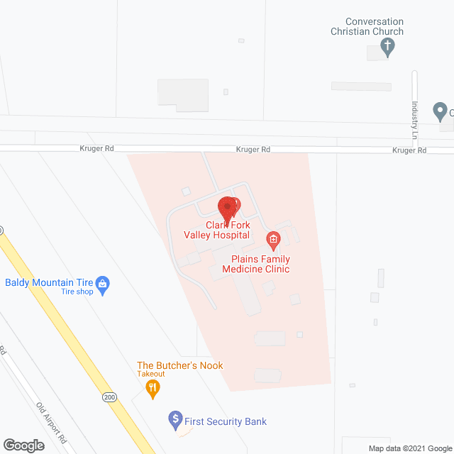 Clark Fork Valley Hospital Hme in google map