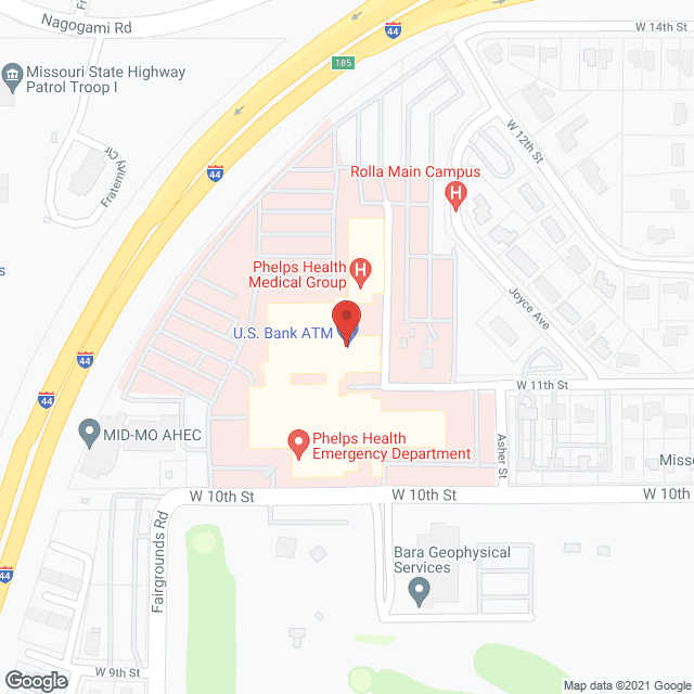 Phelps Health Hospital in google map