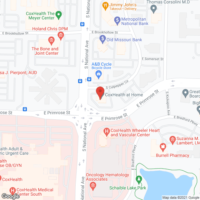 Oxford Healthcare in google map