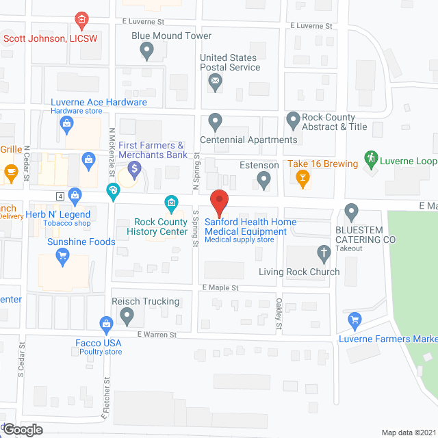 Home Care Of Luverne Community in google map