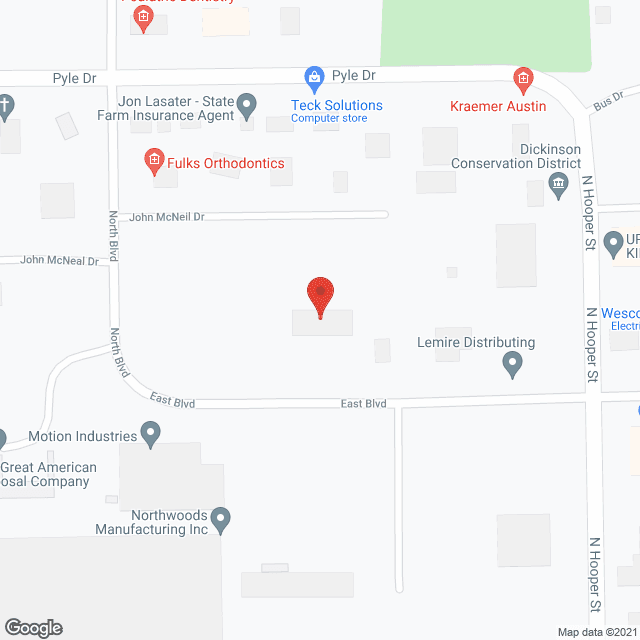 Marquette General Home Health in google map