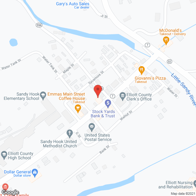 St Claire Homecare/Hospice in google map
