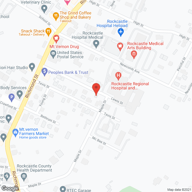 Rockcastle Hospital-Homehealth in google map
