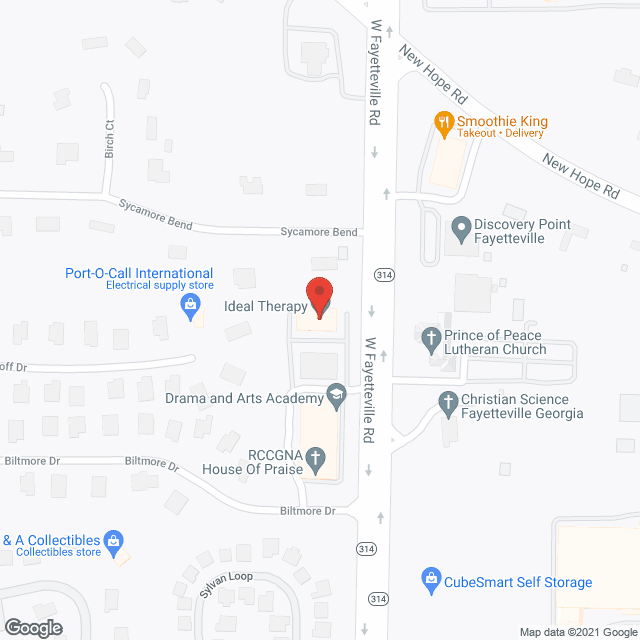 Southeastern Health Care Svc in google map