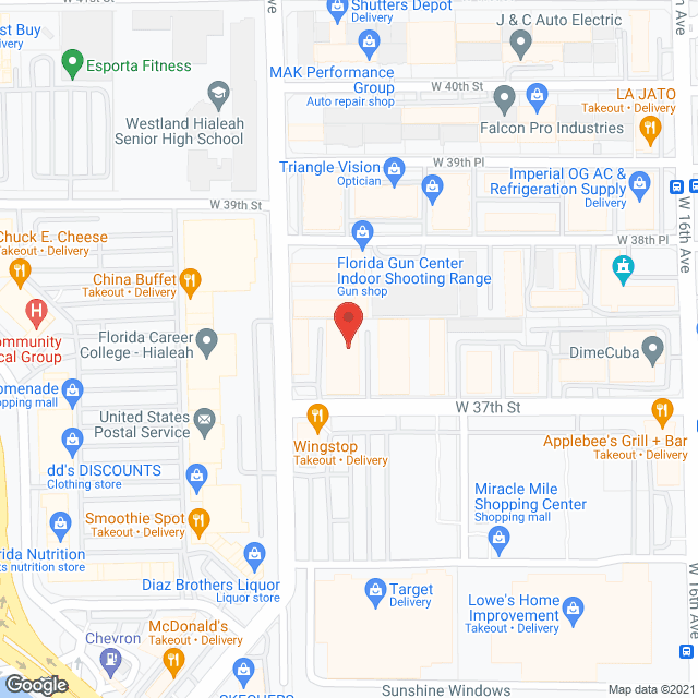 Florida Home Healthcare Prvdrs in google map