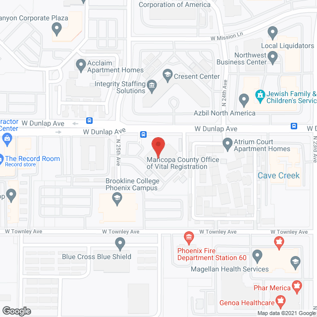 Home Health Resource Ctr in google map