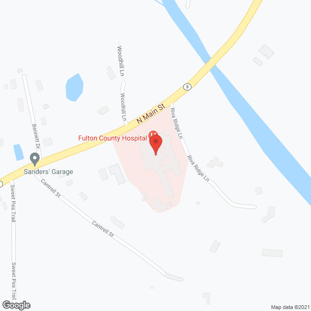 Fulton County Hospital in google map