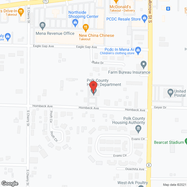 County Health Unit in google map