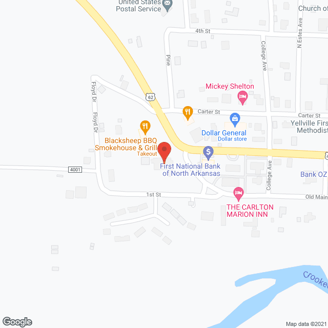 Baxter Regional Hsptl Hm Hlth in google map