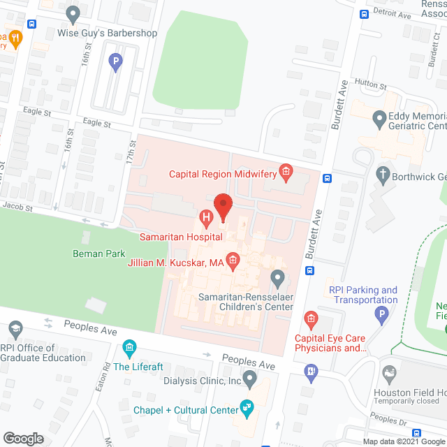 Samaritan Hospital in google map