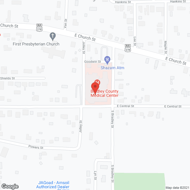 Bradley County Memorial Hosp in google map