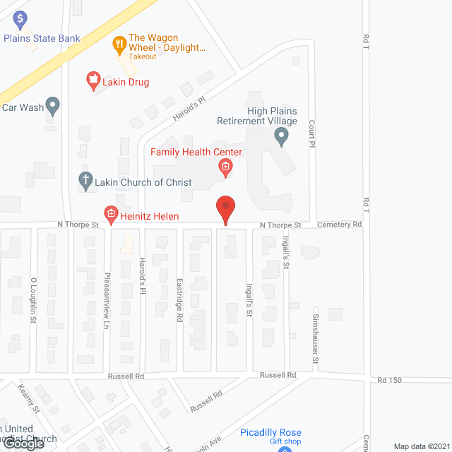 Kearny County Hospital in google map