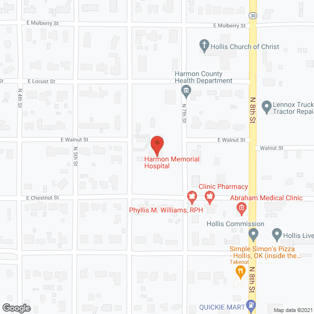 Harmon Memorial Hospital in google map