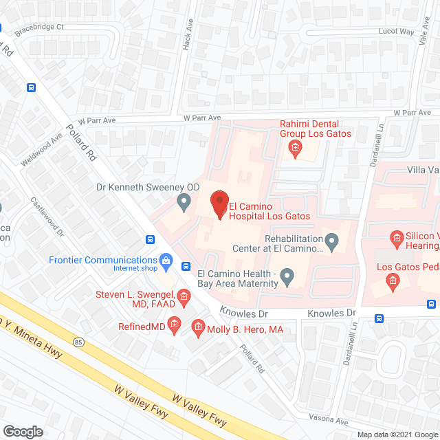 Community Hospital-Los Gatos in google map