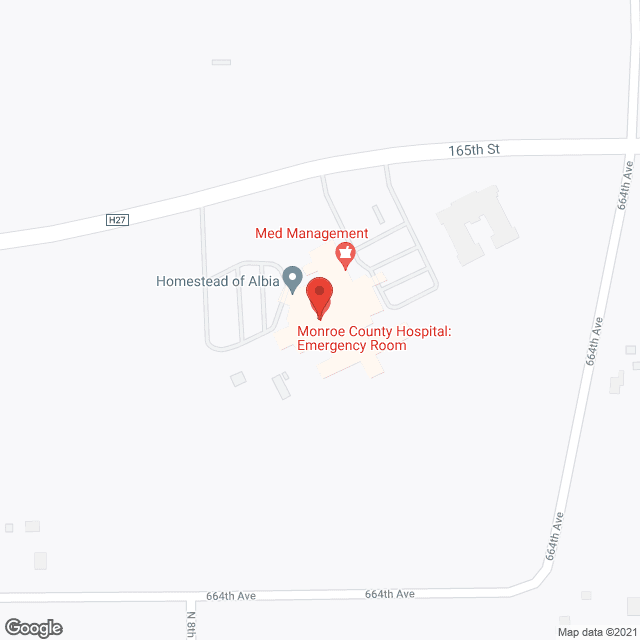 Monroe County Hospital in google map