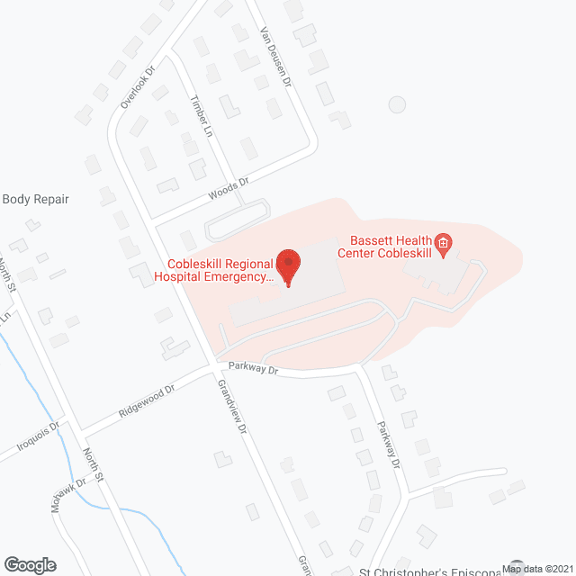 Bassett Hospital in google map