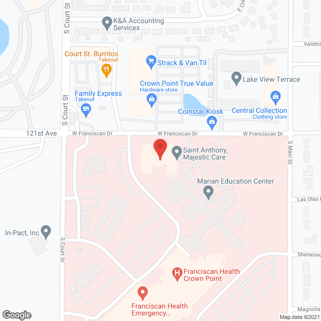 Franciscan Community Svc Day in google map