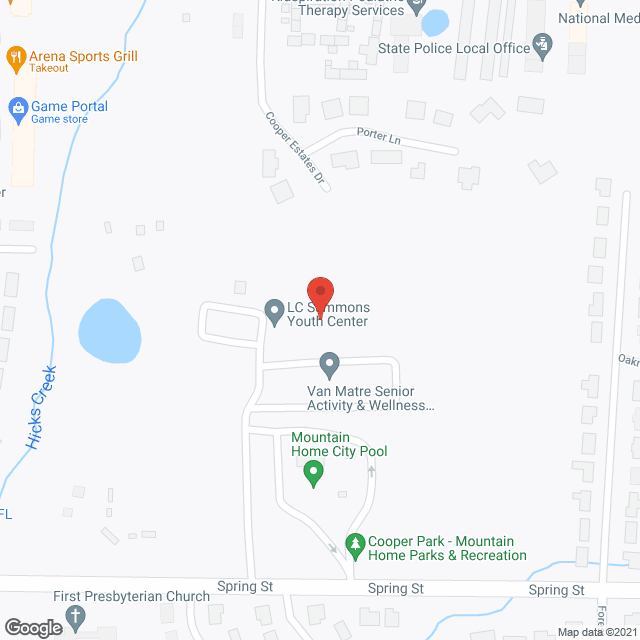 Baxter House Adult Ctr in google map