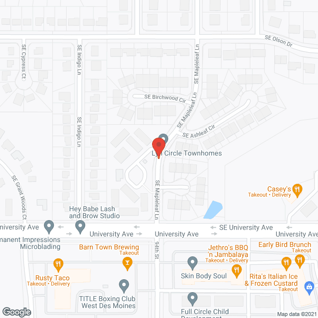 Lyn Circle Townhomes in google map