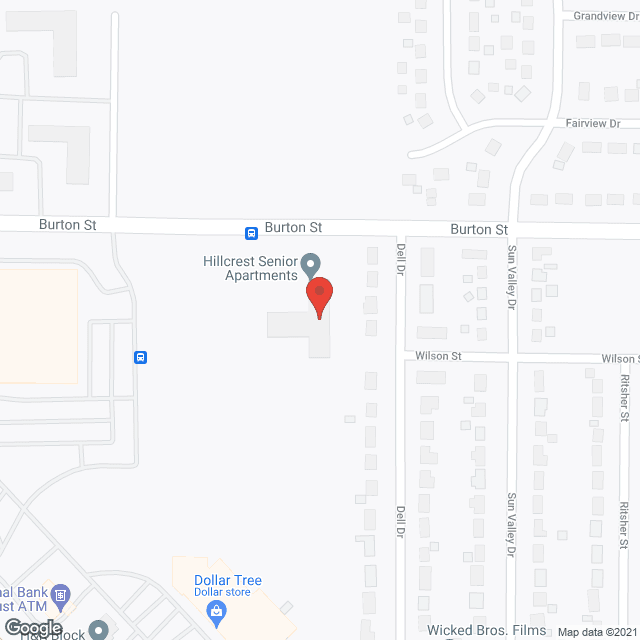 Hillcrest Apartments in google map