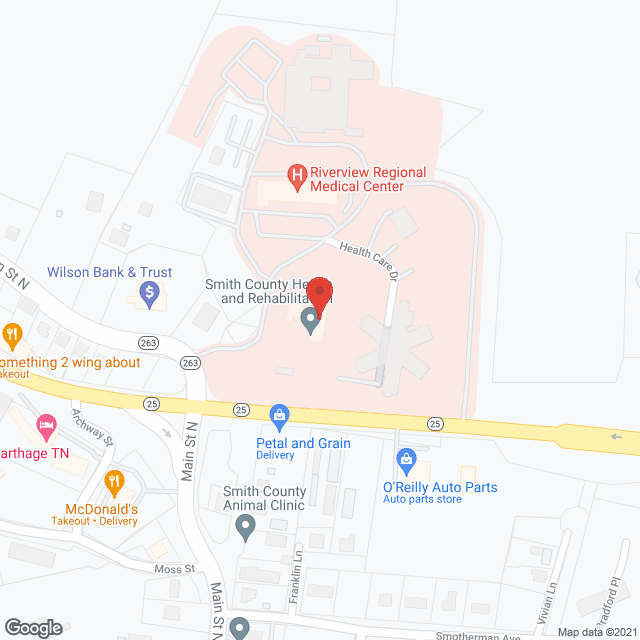 Kindred Nursing and Rehabilitation Smith County in google map