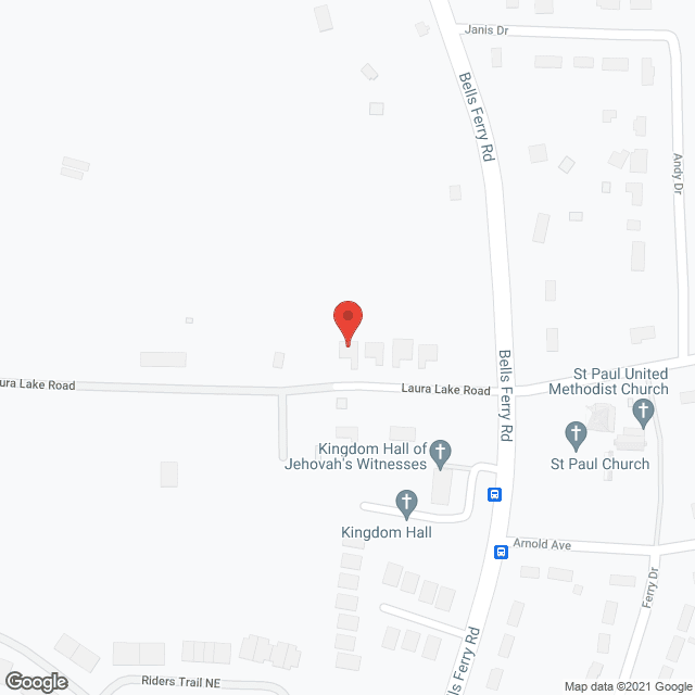 Laura Lake Assisted Living in google map