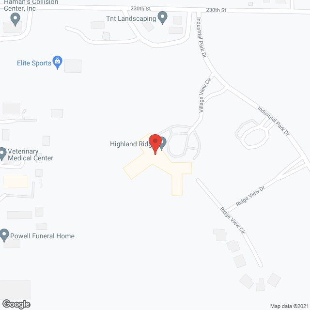 Highland Ridge in google map