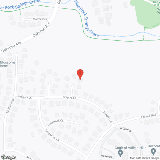 D Hillside Place in google map