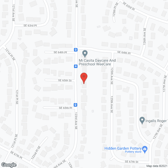 Evergreen Elderly Care in google map