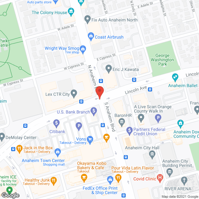 Vista Manor of Anaheim in google map