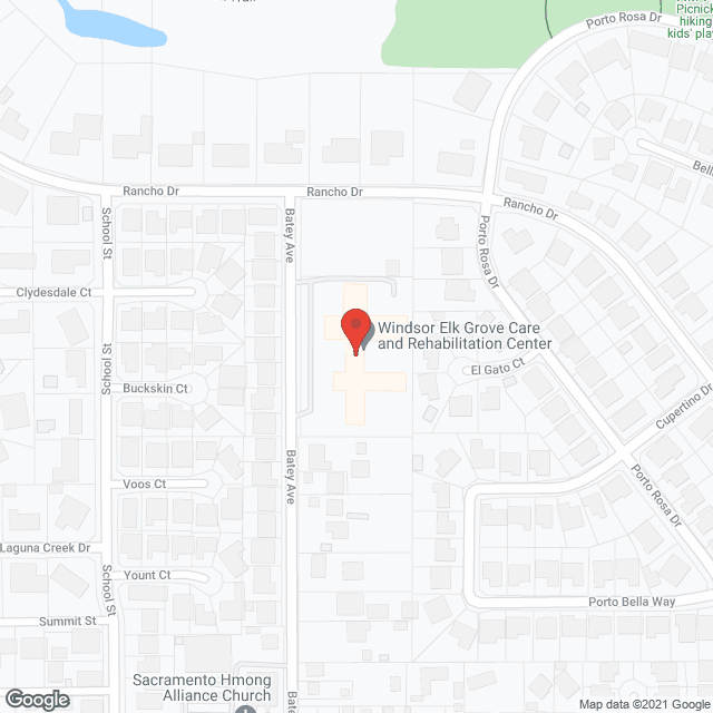 Windsor Elk Grove Care and Rehab in google map