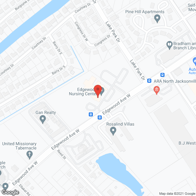 Edgewood Nursing Center in google map