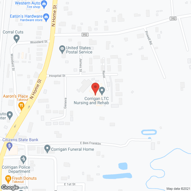 Corrigan Care and Rehabilitation Center in google map