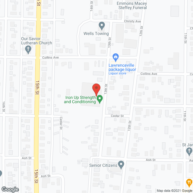 Lawrence Development in google map