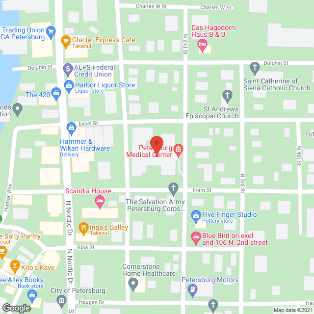 Petersburg Medical Ctr in google map