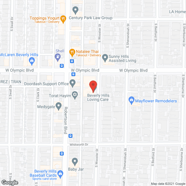 Iranian Jewish Senior Ctr in google map