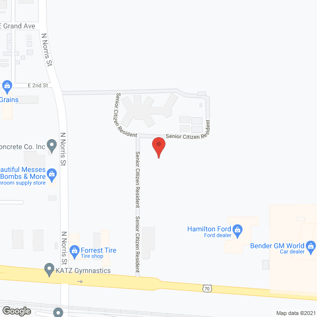 Senior Citizen Resident Ctr in google map