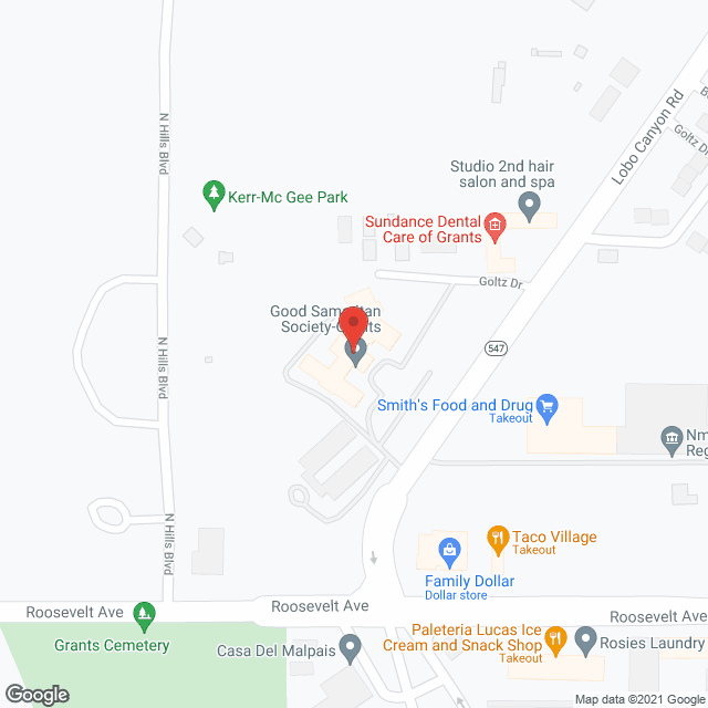 Grants Good Samaritan Ctr in google map