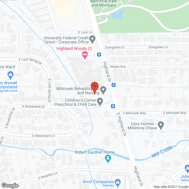 Millcreek Health Ctr in google map