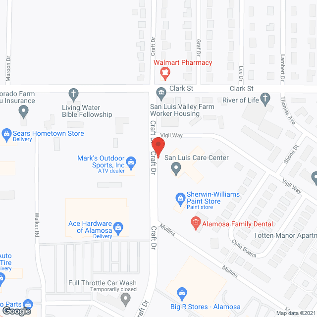 San Luis Care Center in google map