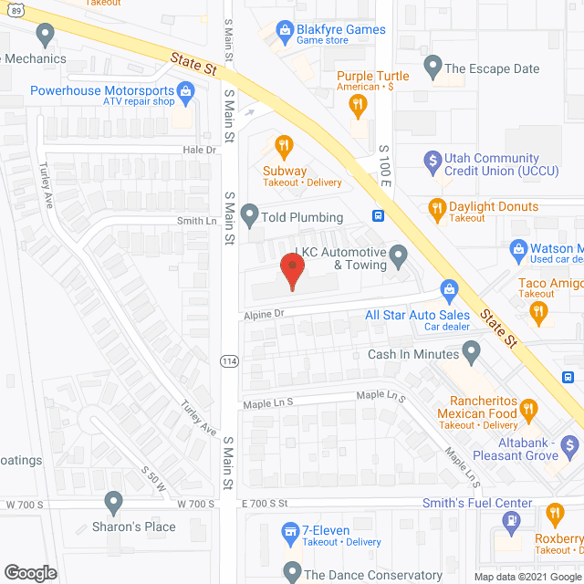 Alpine Valley Care Center in google map