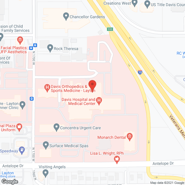 Davis Hospital & Medical Ctr in google map