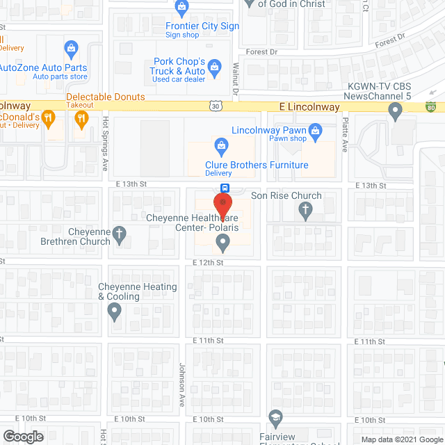 Cheyenne Healthcare Center in google map
