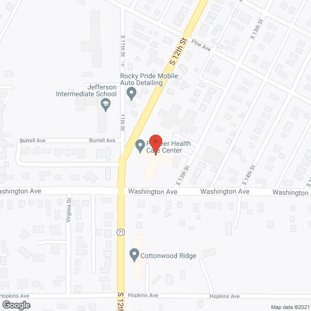 Pioneer Health Care Ctr in google map