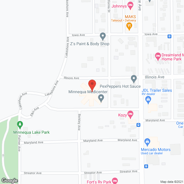Minnequa Medicenter in google map