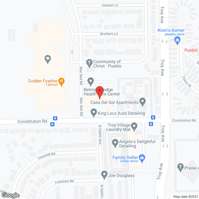 Belmont Lodge Health Care Center in google map