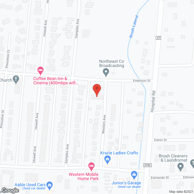 Aladdin Assisted Living - Brush in google map