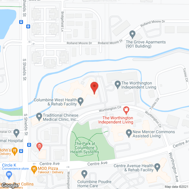 Columbine Care Ctr West in google map
