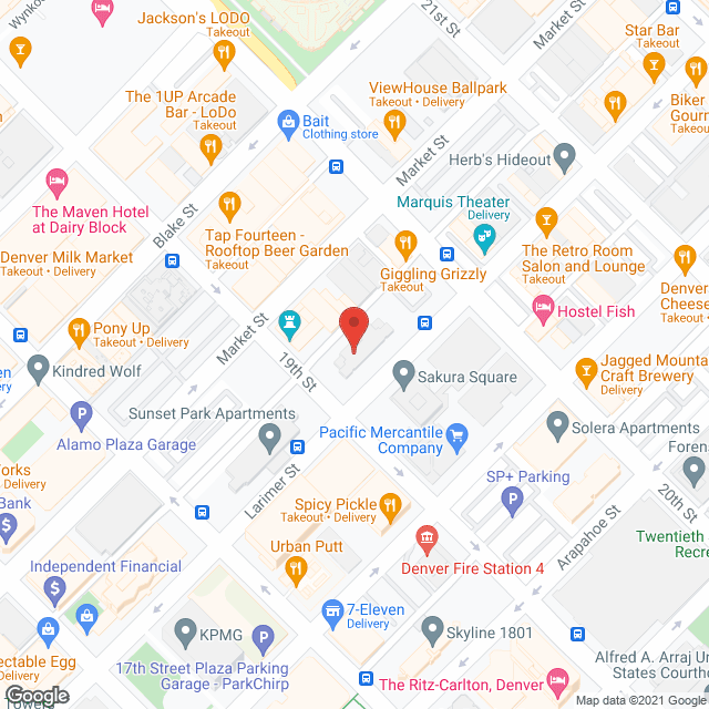 Sunset Towers in google map